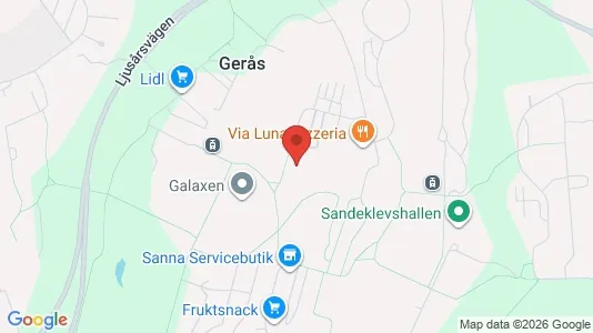 Lägenheter att hyra i Göteborg Östra - kort over placeringen