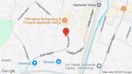 Lägenheter att hyra i Upplands Väsby - kort over placeringen