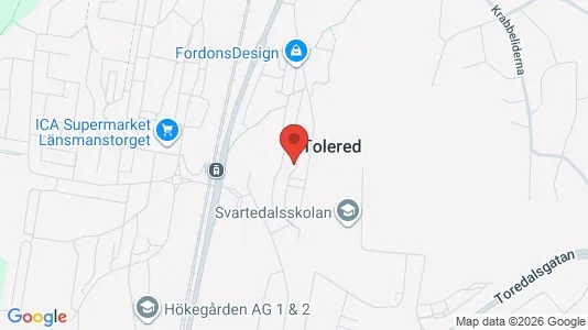 Lägenheter att hyra i Västra hisingen - kort over placeringen