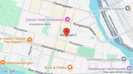 Lägenheter att hyra i Kungsholmen - kort over placeringen