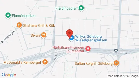 Lägenheter att hyra i Lundby - kort over placeringen