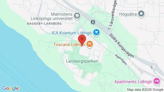 Lägenheter att hyra i Lidingö - kort over placeringen