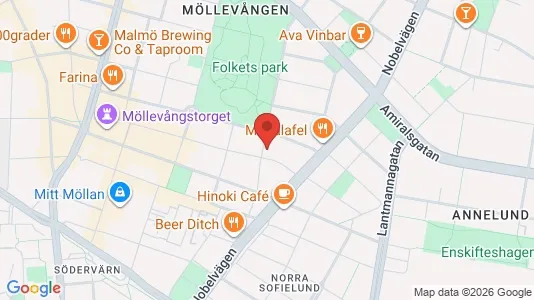 Lägenheter att hyra i Malmö Centrum - kort over placeringen