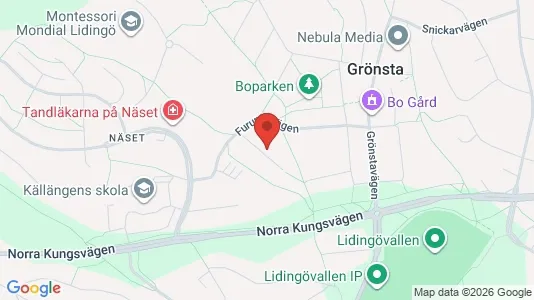 Lägenheter att hyra i Lidingö - kort over placeringen