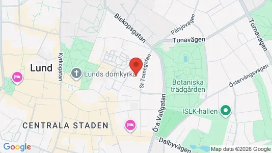 Lägenheter att hyra i Lund - kort over placeringen
