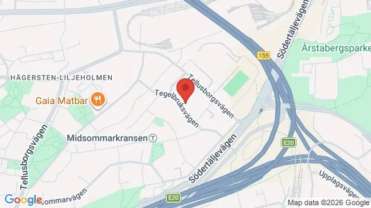 Lägenheter att hyra i Söderort - kort over placeringen