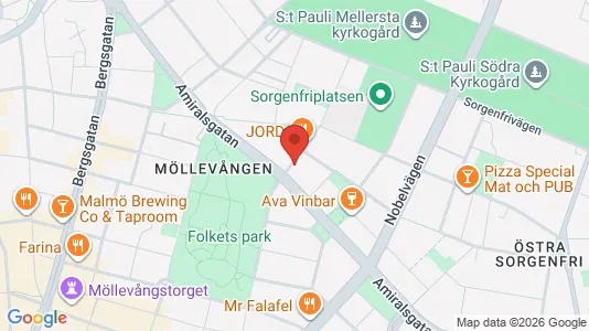 Lägenheter att hyra i Malmö Centrum - kort over placeringen