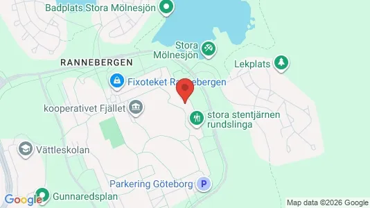 Lägenheter att hyra i Angered - kort over placeringen