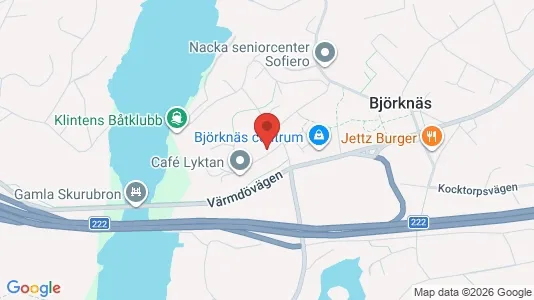 Lägenheter att hyra i Nacka - kort over placeringen