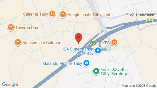 Lägenheter att hyra i Täby - kort over placeringen