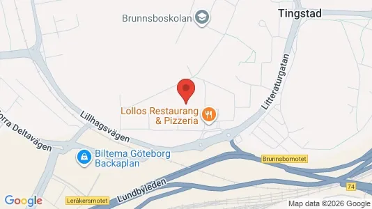 Lägenheter att hyra i Norra hisingen - kort over placeringen