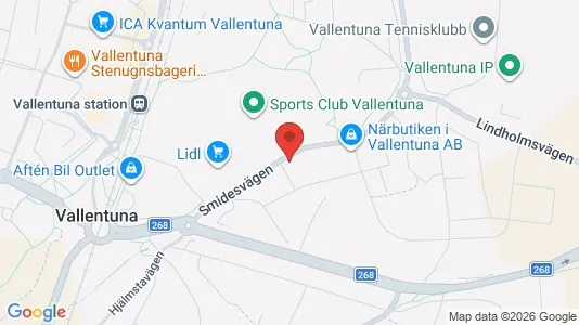 Lägenheter att hyra i Vallentuna - kort over placeringen