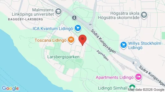 Lägenheter att hyra i Lidingö - kort over placeringen