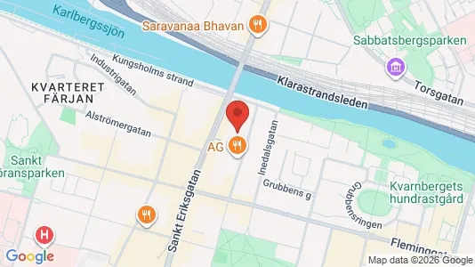 Lägenheter att hyra i Kungsholmen - kort over placeringen