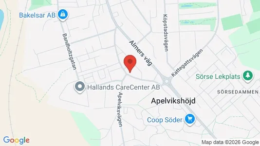 Lägenheter att hyra i Varberg - kort over placeringen