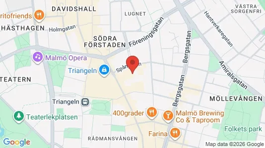 Lägenheter att hyra i Malmö Centrum - kort over placeringen