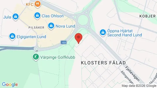 Lägenheter att hyra i Lund - kort over placeringen