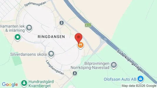 Lägenheter att hyra i Norrköping - kort over placeringen