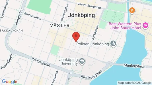 Lägenheter att hyra i Jönköping - kort over placeringen