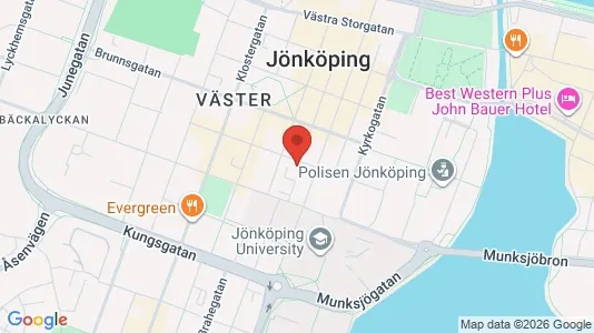 Lägenheter att hyra i Jönköping - kort over placeringen