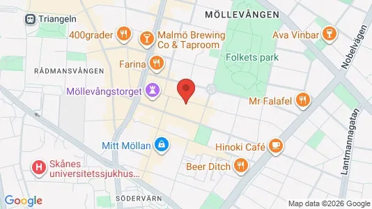 Lägenheter att hyra i Malmö Centrum - kort over placeringen