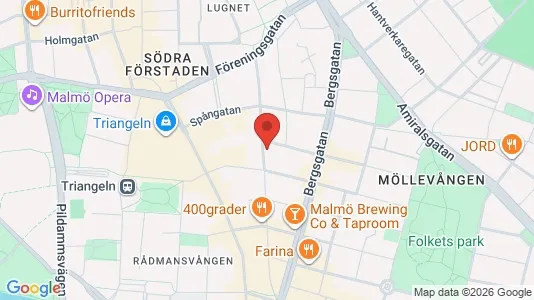 Lägenheter att hyra i Malmö Centrum - kort over placeringen