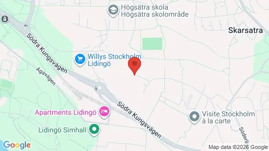 Lägenheter att hyra i Lidingö - kort over placeringen