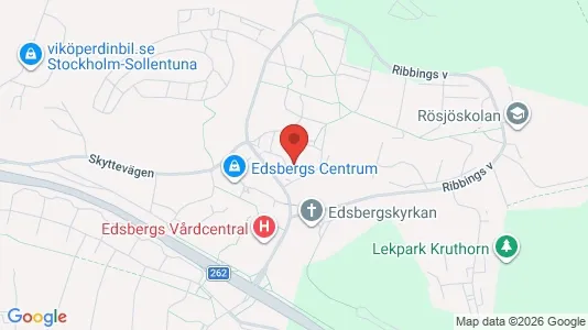 Lägenheter att hyra i Sollentuna - kort over placeringen