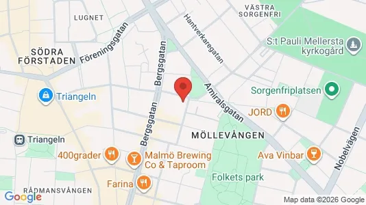 Lägenheter att hyra i Malmö Centrum - kort over placeringen