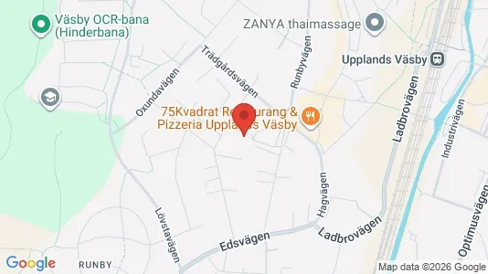 Lägenheter att hyra i Upplands Väsby - kort over placeringen