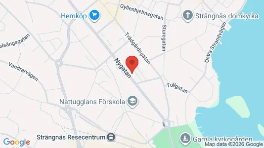 Lägenheter att hyra i Strängnäs - kort over placeringen