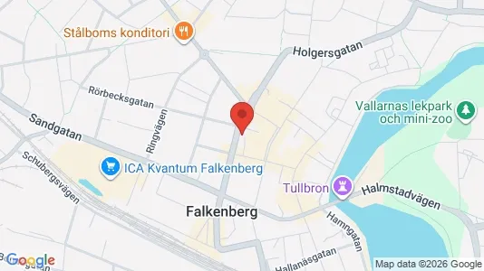 Lägenheter att hyra i Falkenberg - kort over placeringen