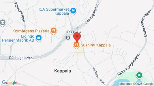 Lägenheter att hyra i Lidingö - kort over placeringen