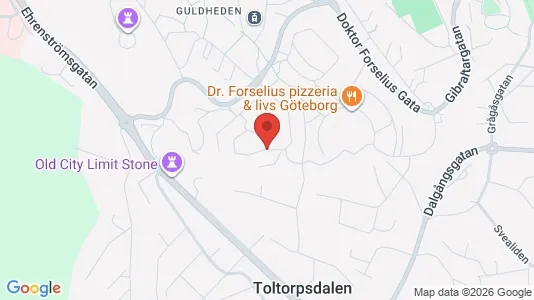 Lägenheter att hyra i Göteborg Centrum - kort over placeringen
