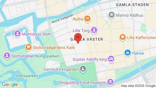 Lägenheter att hyra i Malmö Centrum - kort over placeringen