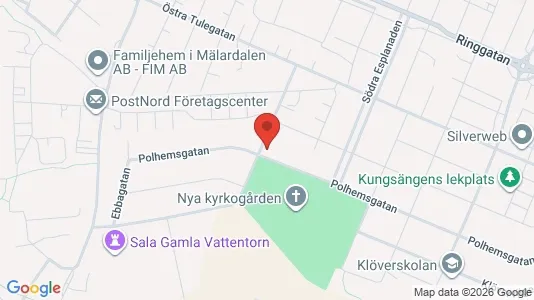 Lägenheter att hyra i Sala - kort over placeringen