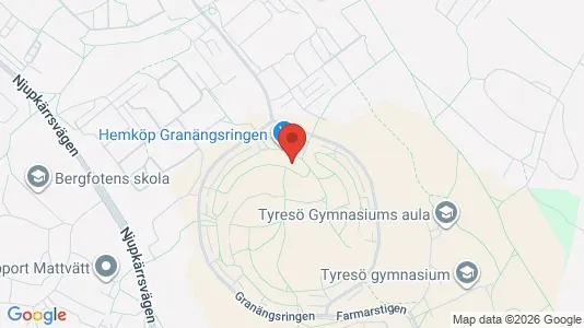 Lägenheter att hyra i Tyresö - kort over placeringen