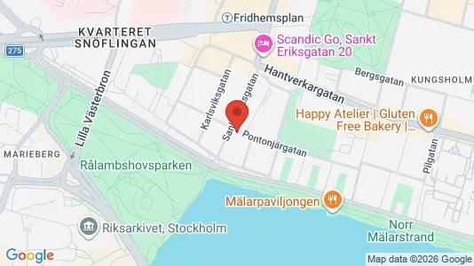 Lägenheter att hyra i Kungsholmen - kort over placeringen
