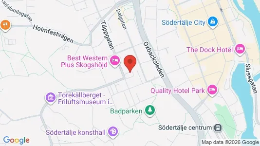 Lägenheter att hyra i Södertälje - kort over placeringen