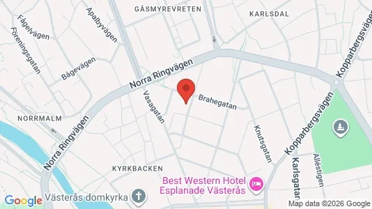 Lägenheter att hyra i Västerås - kort over placeringen