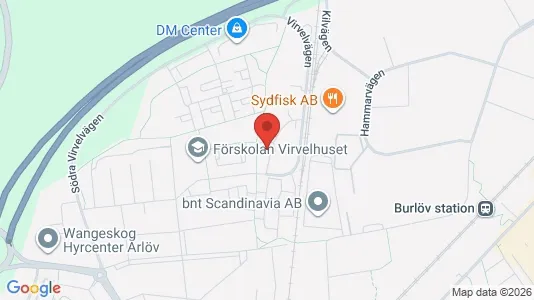Lägenheter att hyra i Burlöv - kort over placeringen