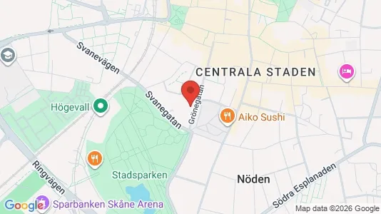 Lägenheter att hyra i Lund - kort over placeringen