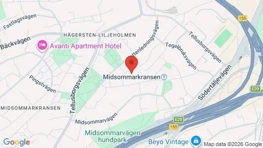 Lägenheter att hyra i Söderort - kort over placeringen