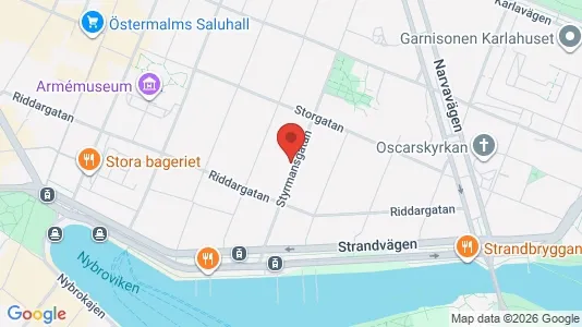 Lägenheter att hyra i Östermalm - kort over placeringen