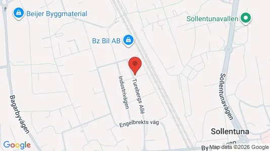 Lägenheter att hyra i Sollentuna - kort over placeringen