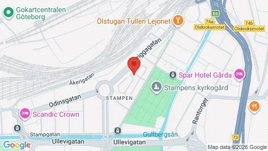 Lägenheter att hyra i Göteborg Centrum - kort over placeringen