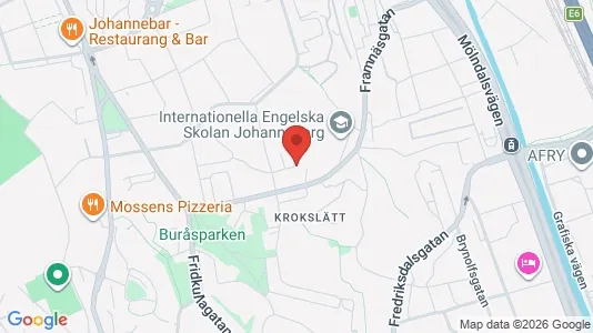Lägenheter att hyra i Johanneberg - kort over placeringen