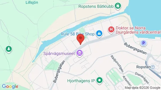 Lägenheter att hyra i Gärdet/Djurgården - kort over placeringen