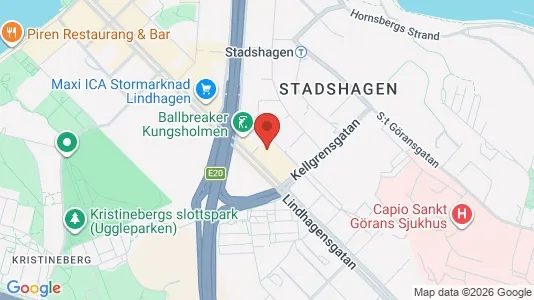 Lägenheter att hyra i Kungsholmen - kort over placeringen