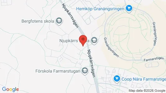 Lägenheter att hyra i Tyresö - kort over placeringen
